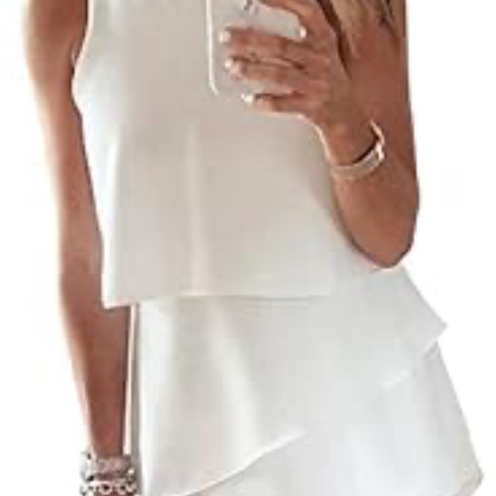 Casual Ruffle Chiffon Sleeveless Romper - MED